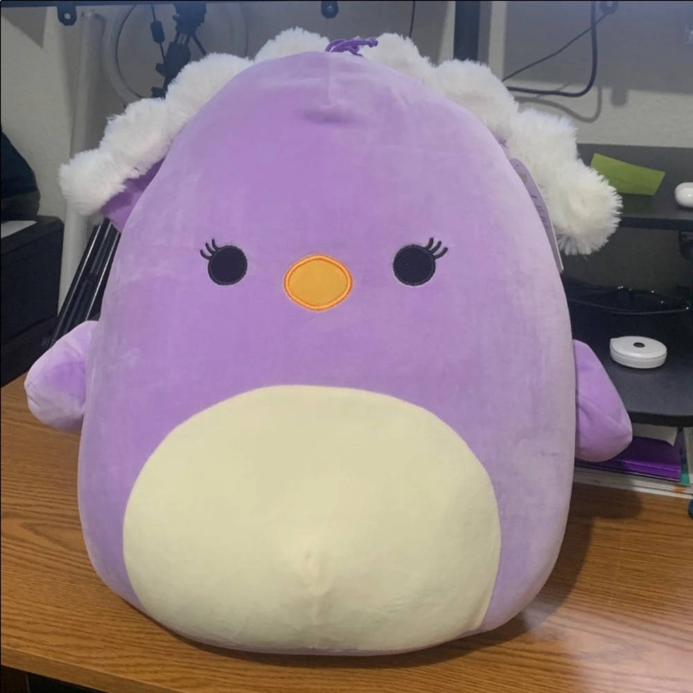 Squishmallow 16” Elina Peacock